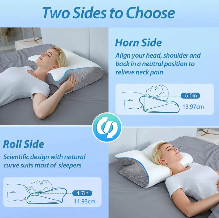 HornNRoll Pillow Sleep Cervical Support